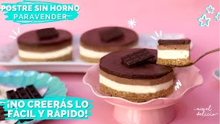 💵 SIN HORNO POSTRE fácil para VENDER 🍫 POSTRE Rápido y DELICIOSO MINI CHEESECAKE de CHOCOLATE [upl. by Amoreta375]