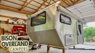 Custom Aluminum Pop Up Flat Bed Truck Camper by BISON OVERLAND [upl. by Eciram]