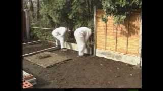 How to erect a fence with concrete posts [upl. by Aeikan14]