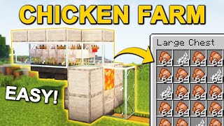 quotHow to Build an Automatic Chicken Farm in Minecraft Simple Redstone Guidequot [upl. by Lilla399]