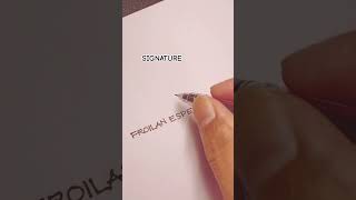 signature sign shortvideo [upl. by Sillyrama]