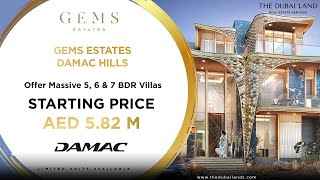 Gems Estates by Damac Villas  Cavalli X de Grisogono  Damac Hills [upl. by Anaillil]