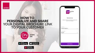 Avon On App  Tutorials  How to Share Digital Brochure [upl. by Habas]