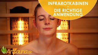 Infrarotkabinen – Hinweise zur richtigen Anwendung Informationsvideo  Artsauna ☀ [upl. by Einamrej730]