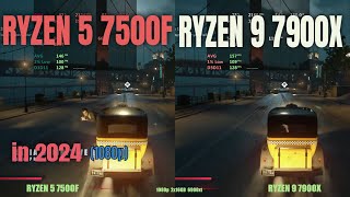 Ryzen 7900x vs 7500f in 2024 [upl. by Tnattirb808]