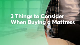 3 Things to Consider When Buying a Mattress  Consumer Reports [upl. by Strader688]