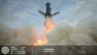 FULL FLIGHT SpaceX Starship IFT3 [upl. by Porcia544]