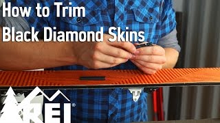 Skiing How to Trim Black Diamond Skins [upl. by Lonna]