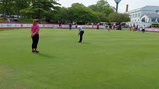 LPGA ShopRite Classic 2022  Brook Henderson putting green practice round [upl. by Enrak]