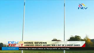 Hong Kong Sevens Lionesses create history win 3 out of 3 group games [upl. by Ymma95]