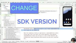 How to Change the API SDK Version in Android Studio [upl. by Annaeel]