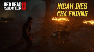 How To Kill Micah in Return For Money Ending PS4 Version Red Dead Redemption 2 [upl. by Eusebio]