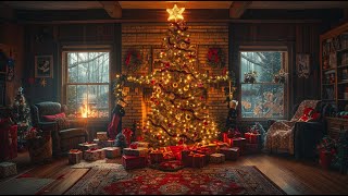 2 Hours soul Classic Christmas Music with a Fireplace and Beautiful Background 2025 [upl. by Drawyeh]