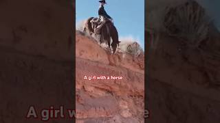 A girl with a horse👍👍👉viralvideo horseriding funny love [upl. by Okimik]