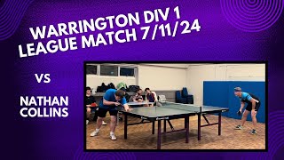 Neil Myatt vs Nathan Collins  Warrington Div 1 League Match  71124 [upl. by Sheree]