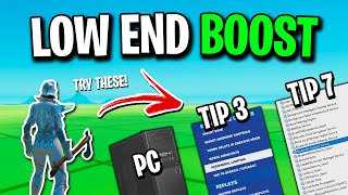 How To BOOST FPS In Fortnite ✅ LowEnd PCLaptop [upl. by Scuram]