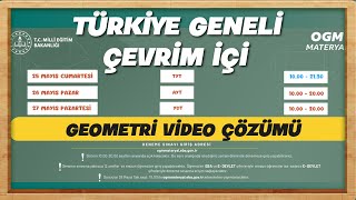 MEB ÇEVRİM İÇİ TYT DENEMESi GEOMETRİ ÇÖZÜMLERİ meb çevrimiçi [upl. by Anotal487]