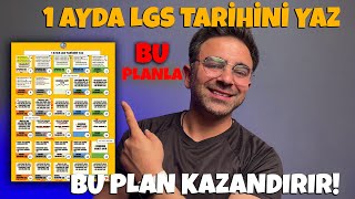 1 AYDA LGS TARİHİNİ YAZDIRAN ÇALIŞMA PROGRAMI 👉 LGS 2024 Tayfa Tarih Yazıyor [upl. by Yetak]