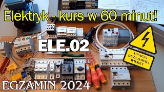 Egzamin elektryk  kurs przed egzaminem 2024 wprowadzenie do zadań jawnych też elektromechanik [upl. by Annonyw]