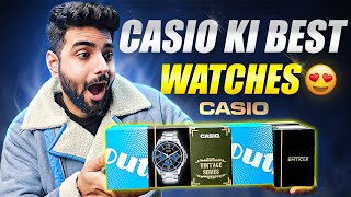 Trying Out Casios Best VintageCasual watches😍 Best casio watches for men  Lakshay thakur [upl. by Kerman]