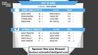 Outwood CC Twenty20 v Surrey Kings CC 1st XI [upl. by Nylyak]