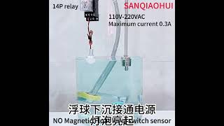 SANQIAOHUI Magnetic float level switch sensor liquid level sensor fluid level switich sensor [upl. by Airdna799]