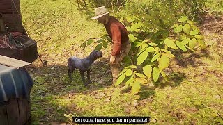 Micah Kicks the Dog Cain  Hidden Dialogue  Red Dead Redemption 2 [upl. by Matteo]