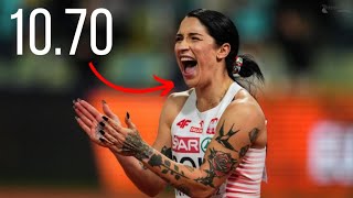 Ewa Swoboda BREAKS The 100m Record With Ease  2023 European Games [upl. by Martel]