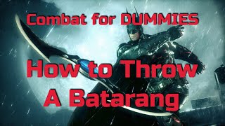 Throwing a Batarang  Martial Arts Tutorial [upl. by Paolo]