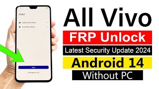 All Vivo Android 14  Google Account Bypass without pc 100 Working Method 2024 [upl. by Atenahs]