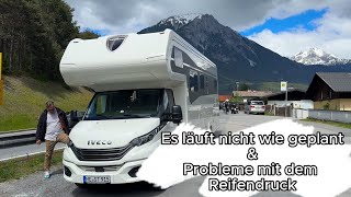 Probleme auf dem Weg nach Österreich  Reifendruck amp kein Parkplatz [upl. by Erehs]