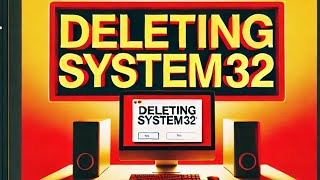 Deleting System32 How long untill the system fails [upl. by Nemra]