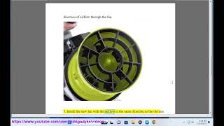 Replace Ryobi RY42102 Leaf Blower Fan Ryobi fan replacement [upl. by Goldfinch]