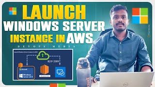 Ultimate Tutorial Launch Windows Server on AWS devops [upl. by Atrebla]