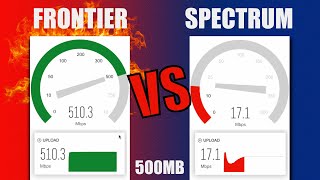 Frontier Fiber VS Spectrum Cable Internet REAL CUSTOMER SPEED TEST [upl. by Cleveland769]