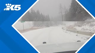 Speeding drivers end up in ditch on Snoqualmie Pass officials say [upl. by Salba]