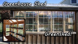 S1E5 Greenhouse and Garden Shed In One Build [upl. by Ande]