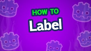 How to use Label in Godot Tutorial add text [upl. by Andria130]