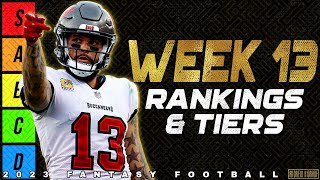 Top 40 Wide Receiver Rankings  Week 13 Fantasy Football [upl. by Iidnarb]