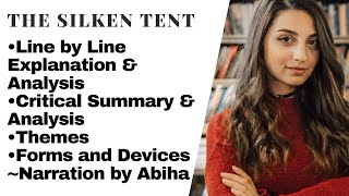 THE SILKEN TENT CRITICAL SUMMARY amp ANALYSIS THEMES FORM AND DEVICES NARRATED IN URDU HINDI [upl. by Gladi]