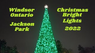 Windsor Ontario Jackson Park Christmas Lights 2022 [upl. by Kathryn]