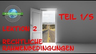 Theorieunterricht Fahrschule Lektion 2  Teil 15 Rechtliche Rahmenbedingungen [upl. by Nywroc]