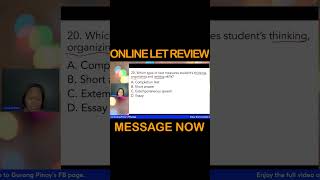 GenEd and ProfEd Reviewer for LET profedreviewer letreview [upl. by Shirlene]