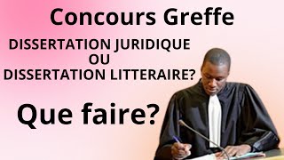 Dissertation Juridique ou Littéraire La clé pour RÉUSSIR le Concours Greffe révélée 🚀🎓 [upl. by Ruby]