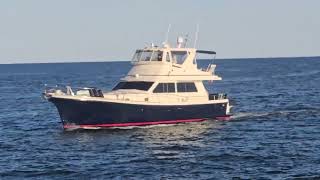 Amazing Yacht Approaches The Manasquan Inlet In Beautiful Point Pleasant Beach New Jersey [upl. by Hesther]