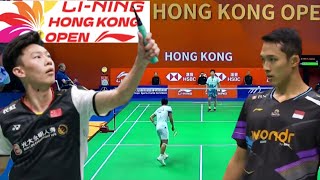 Jonatan Christie INA VS Lei Lan Xi CHN  Semifinal Badminton Hongkong Open 2024 [upl. by Bryna]