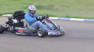 GSXR 750cc GO KART DRIFT BURNOUTS GIXXER [upl. by Assenna]