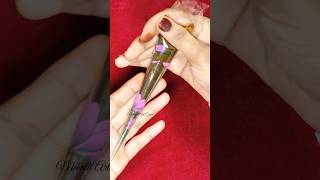 How to make mehndi cone❓mehndi mehndicone mehnditips trickmehdi henna [upl. by Aicssej]