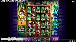 Full Screen Top Symbol on Panda Strike On LuckyLand Casino [upl. by Olihs]