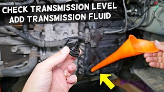 HOW TO ADD TRANSMISSION FLUID CHECK TRANSMISSION FLUID LEVEL ON HYUNDAI [upl. by Adiazteb]